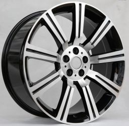 Range Rover Land Rover Super Charged Style Black Machine  Sport Wheels - 22"