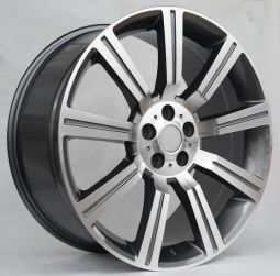 Range Rover Land Rover Super Charged Style Gunmetal Machine Face Sport Wheels - 22"