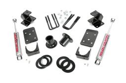 Rough Country -  '07-'13 Chevrolet GMC 1500 2WD,  1-2"/ 4" Lowering Kit