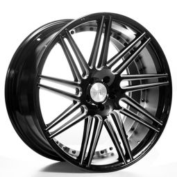 Road Force RF11  Luxury Wheels -  22" Gloss Black Staggered Set