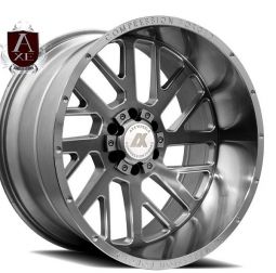 AXE AX2.4 Compression Forged Wheels Custom Liquid Grey Milled  -  22" 24"